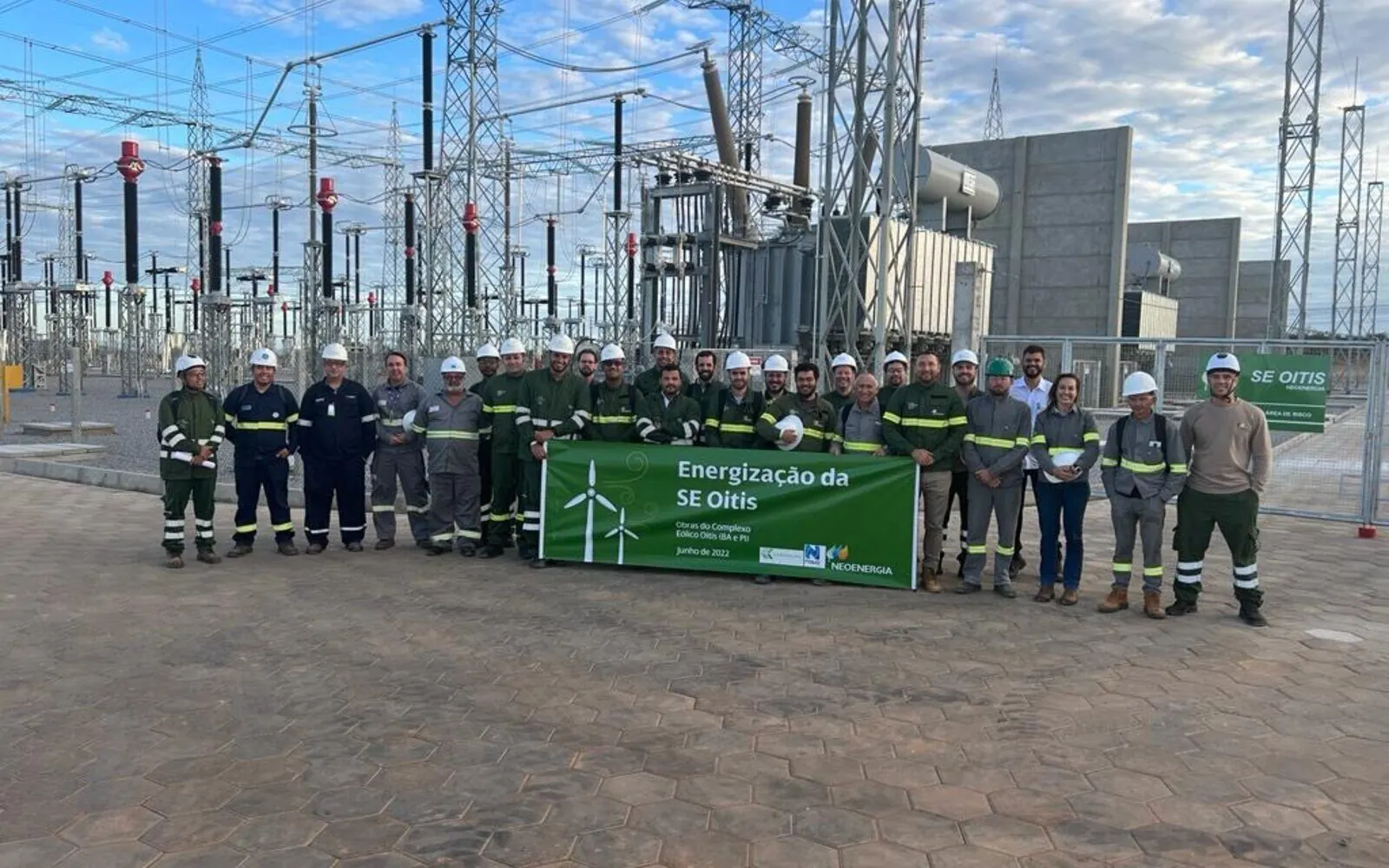 Equipe Bawner na energização da SE Oitis